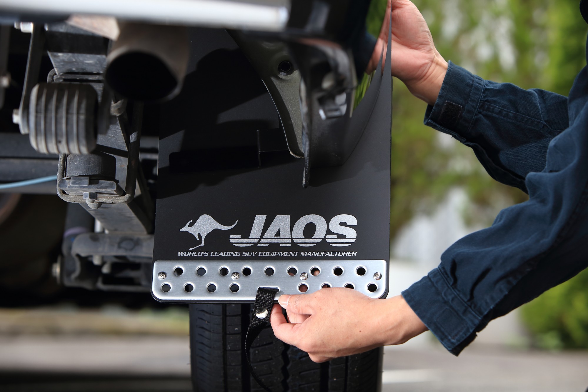 JAOS JAOS マッドガードⅢ リヤセット レッド ハイエース 200系