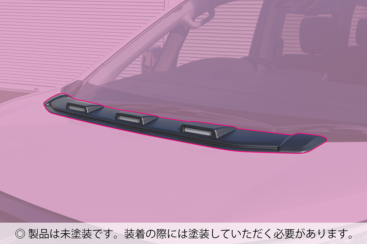 JAOS JAOS ボンネットディフレクター 未塗装品 デリカ D:5