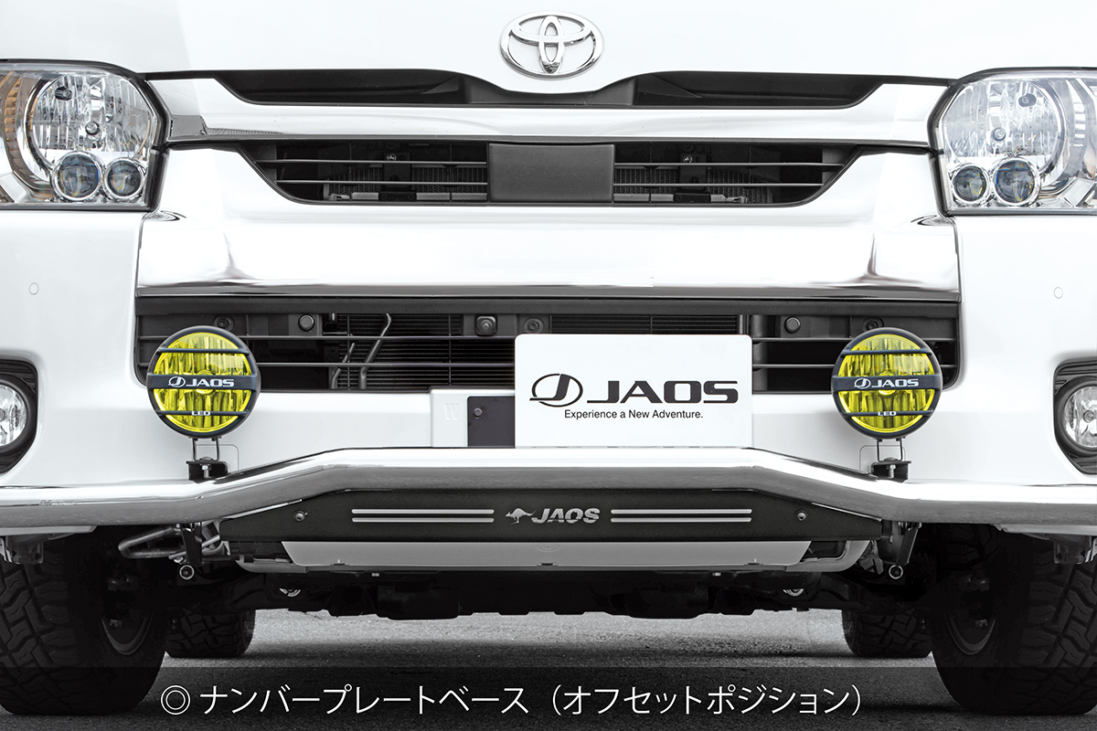 JAOS JAOS フロントスキッドバー ブラック／ブラック ワイド3型 ...